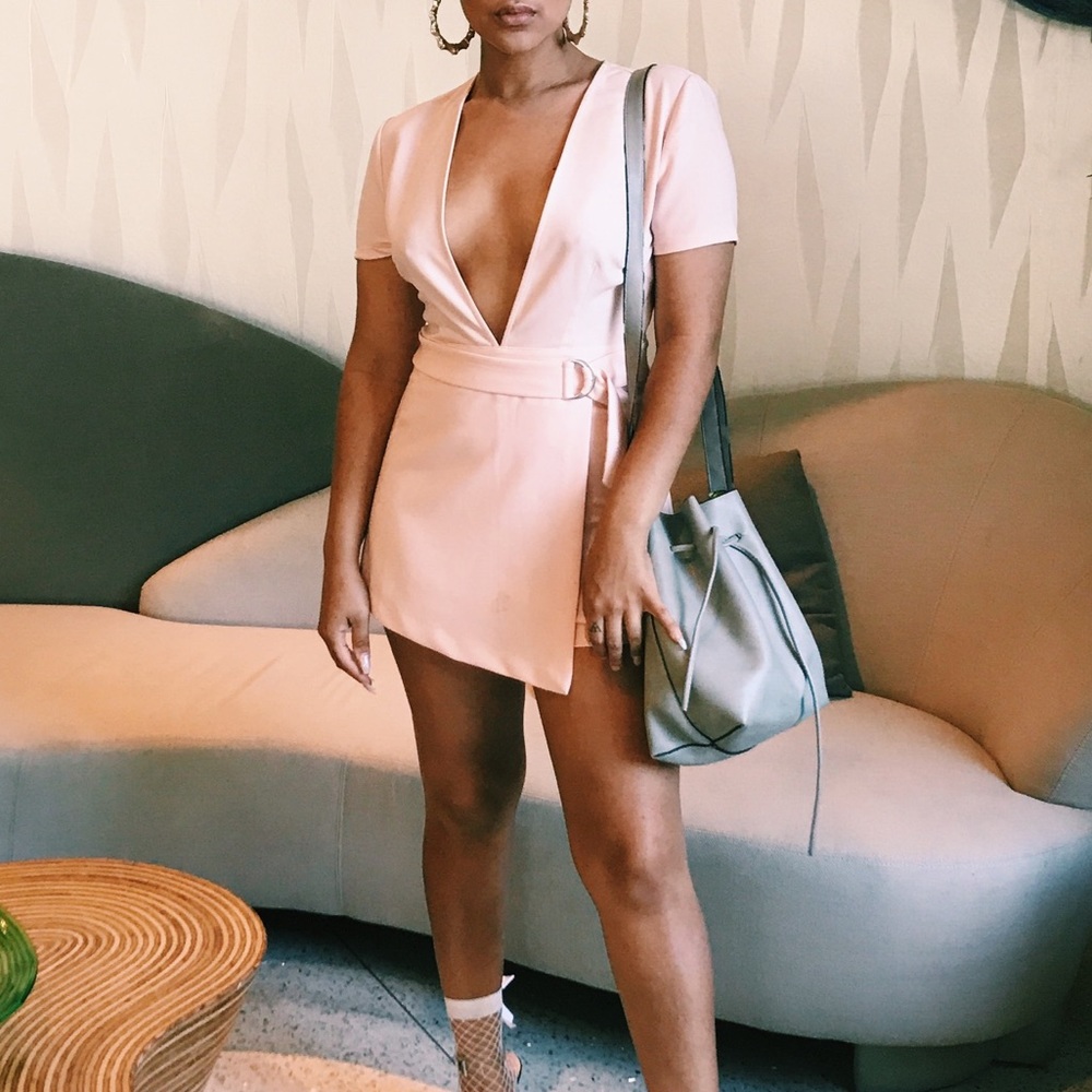 F21 pink romper